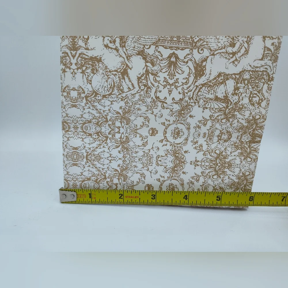 Dior Gold Toile de Jouy Gift Bag 2022 Holiday Luxury Boutique Packaging Pristine - Picture 5 of 5